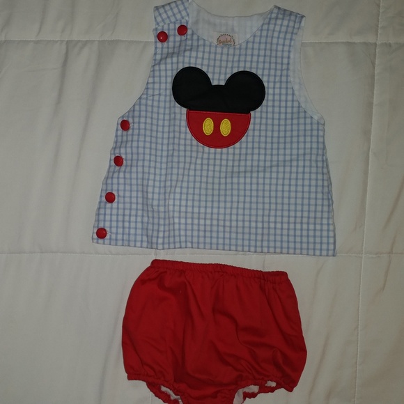 smocked disney outfits boy